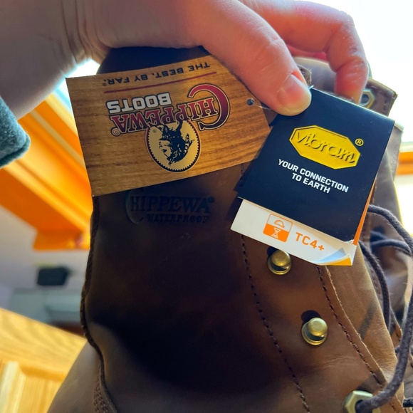 -NWT- CHIPPEWA SUPER DNA 9" WATERPROOF STEEL TOE INSULATED LOGGERS - Picture 9 of 10